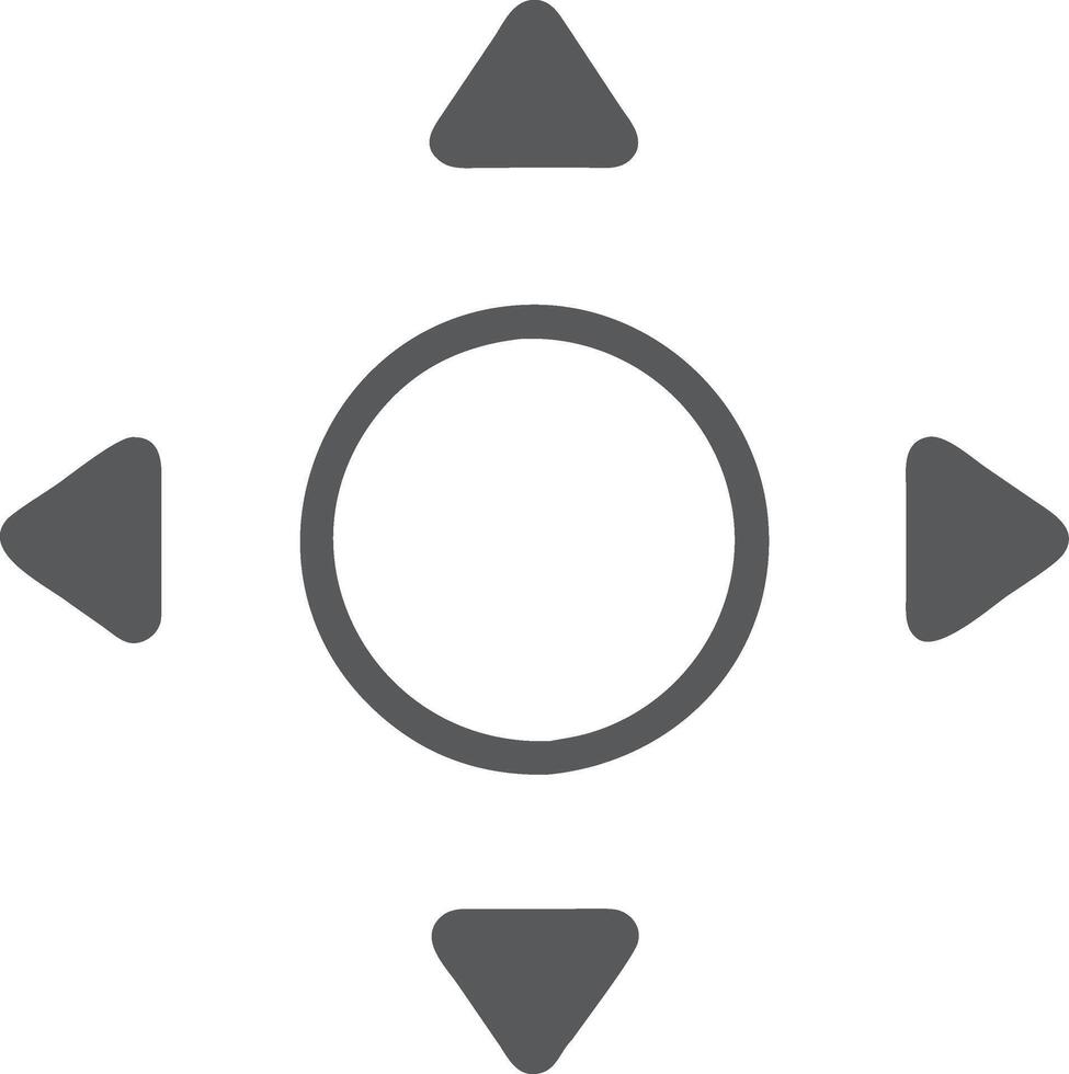 Directional Arrow Control Button for User Interfaces and Mobile Applications vector