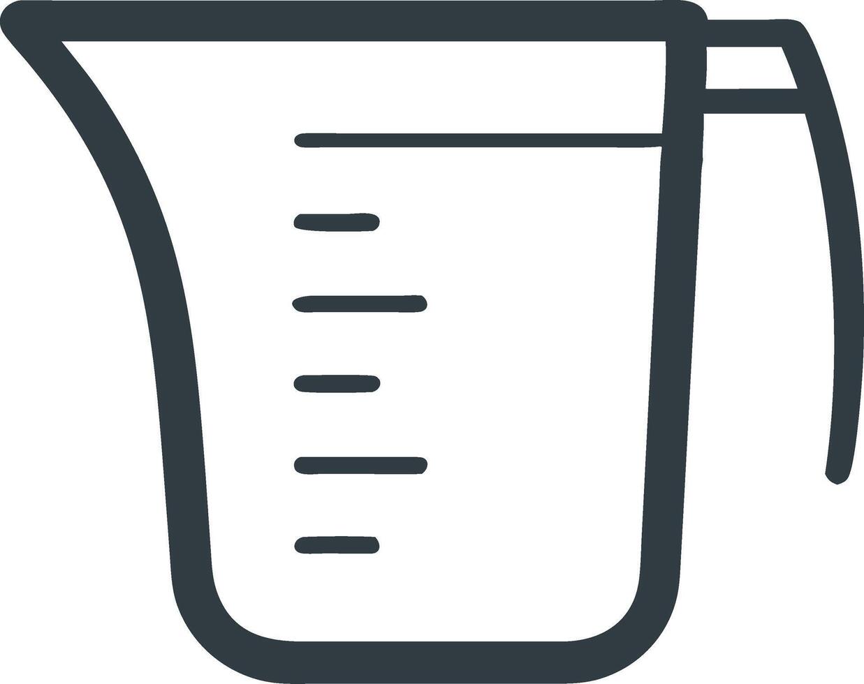 Measuring Cup Illustration for Cooking and Baking Design vector