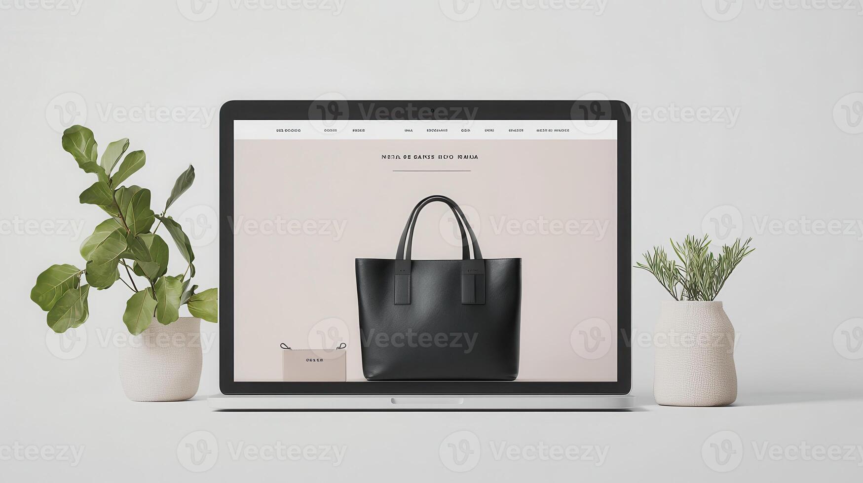 The website design for a handbag store photo