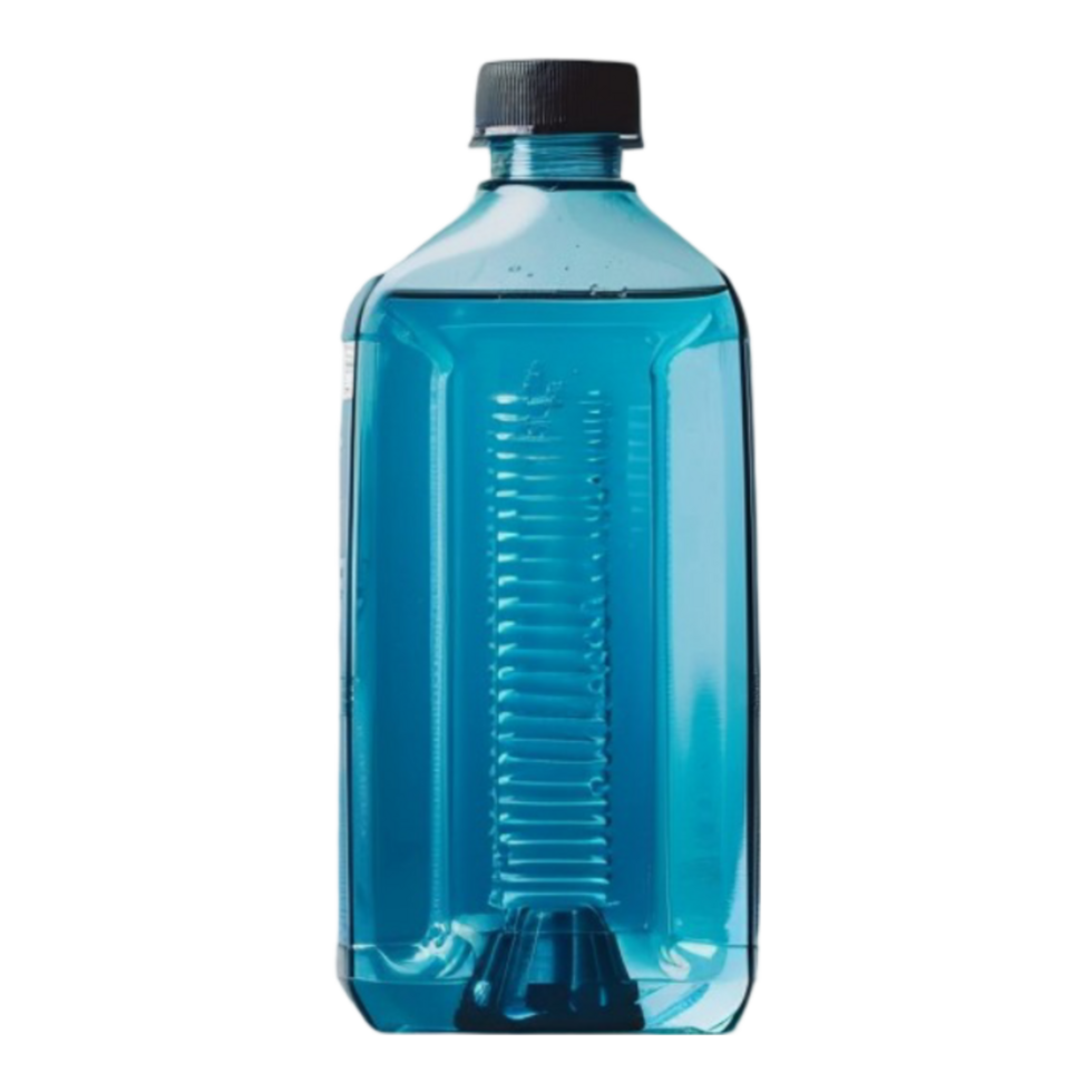 Simple Blue Bottle with Black Cap png