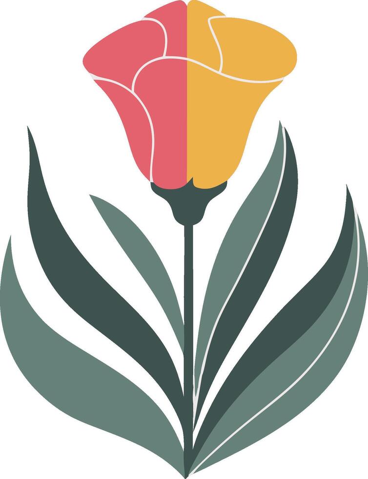 Colorful Floral Illustration for Design and Decoration Projects vector