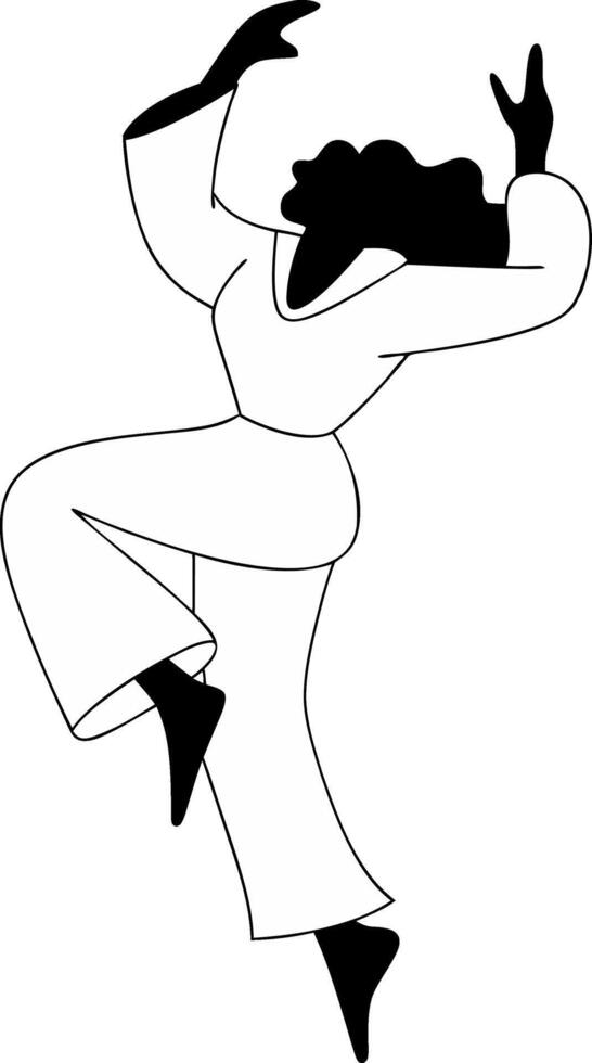 Abstract Dancer Silhouette Art Ideal for Posters and Decor vector