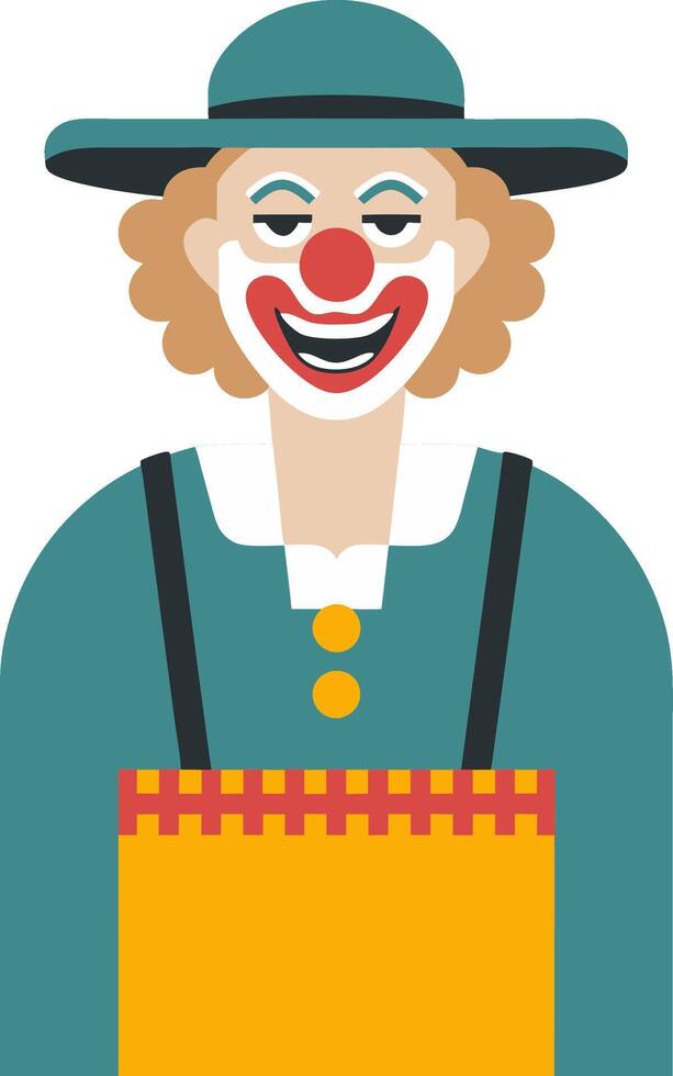 Colorful Clown Illustration for Circus and Entertainment Themes vector