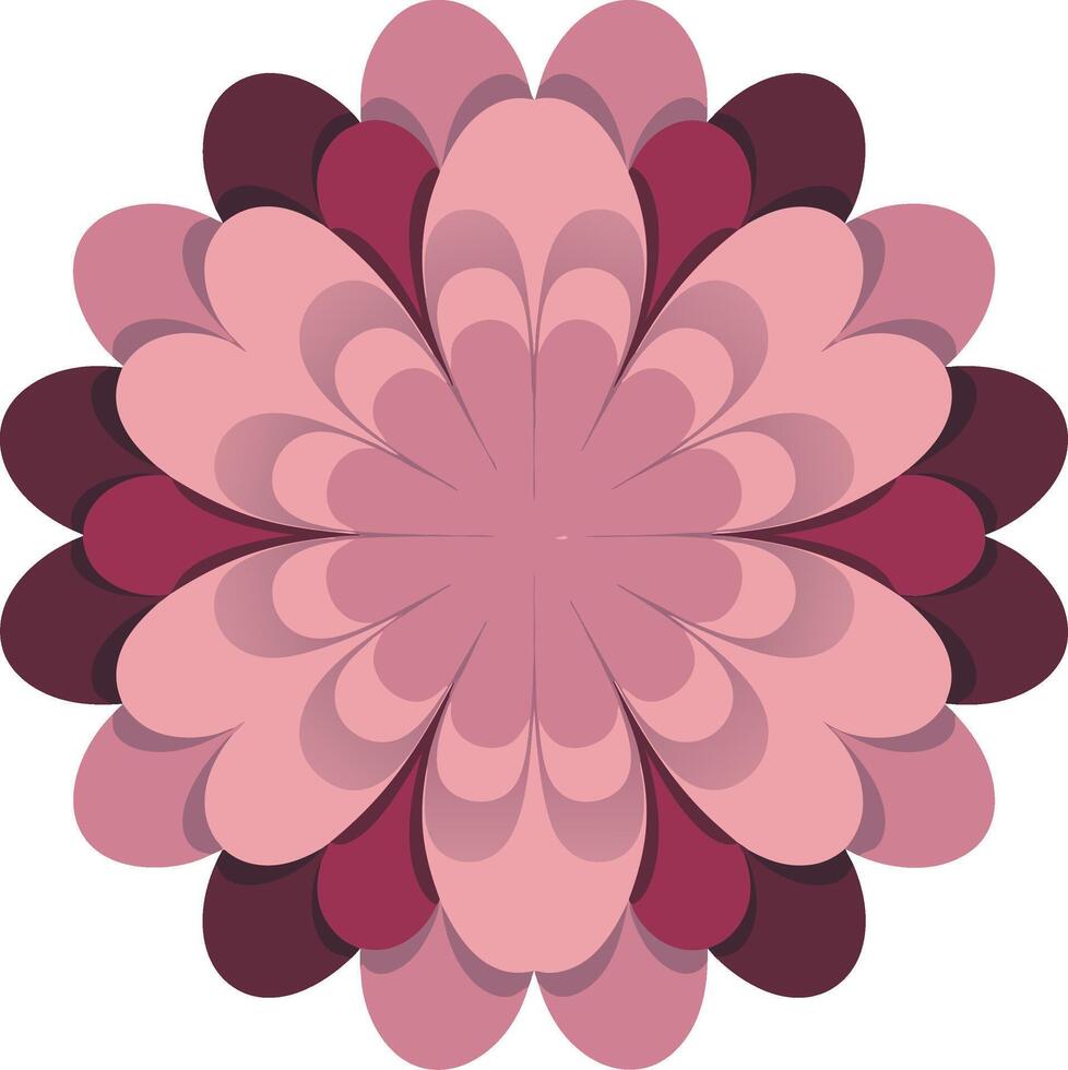 Colorful Floral Mandala Art for Tattoos and Design Projects vector