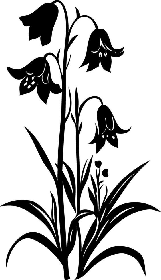 Elegant Floral Silhouette for Artistic Design and Decoration vector
