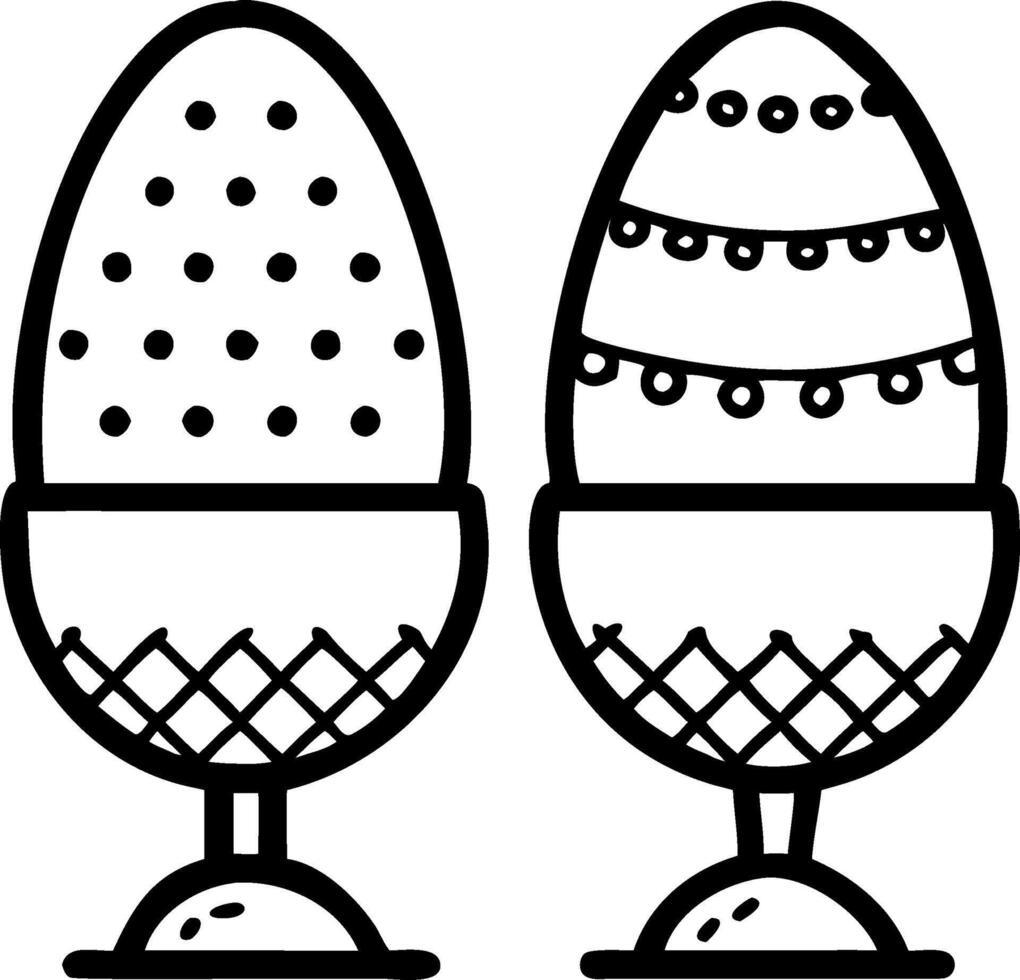 Intricate Easter Egg Illustration Perfect for Holiday Designs vector