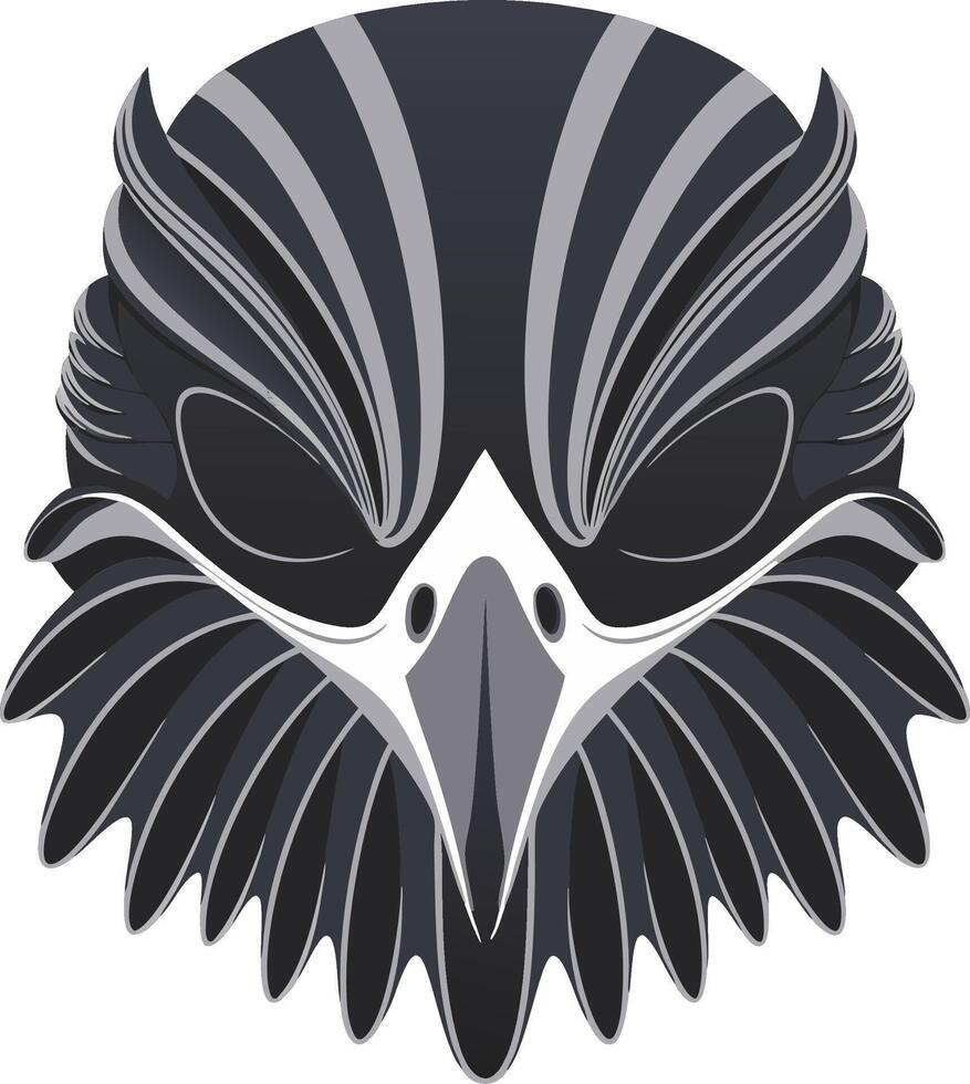 Fierce Eagle Head Illustration for Tattoo and Graphic Design vector