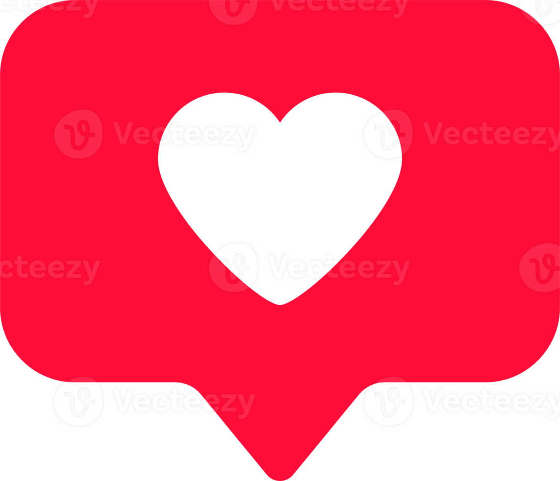 Notification Like icon. Social network app for graphic design, logo, web site, social media, mobile app, ui illustration png