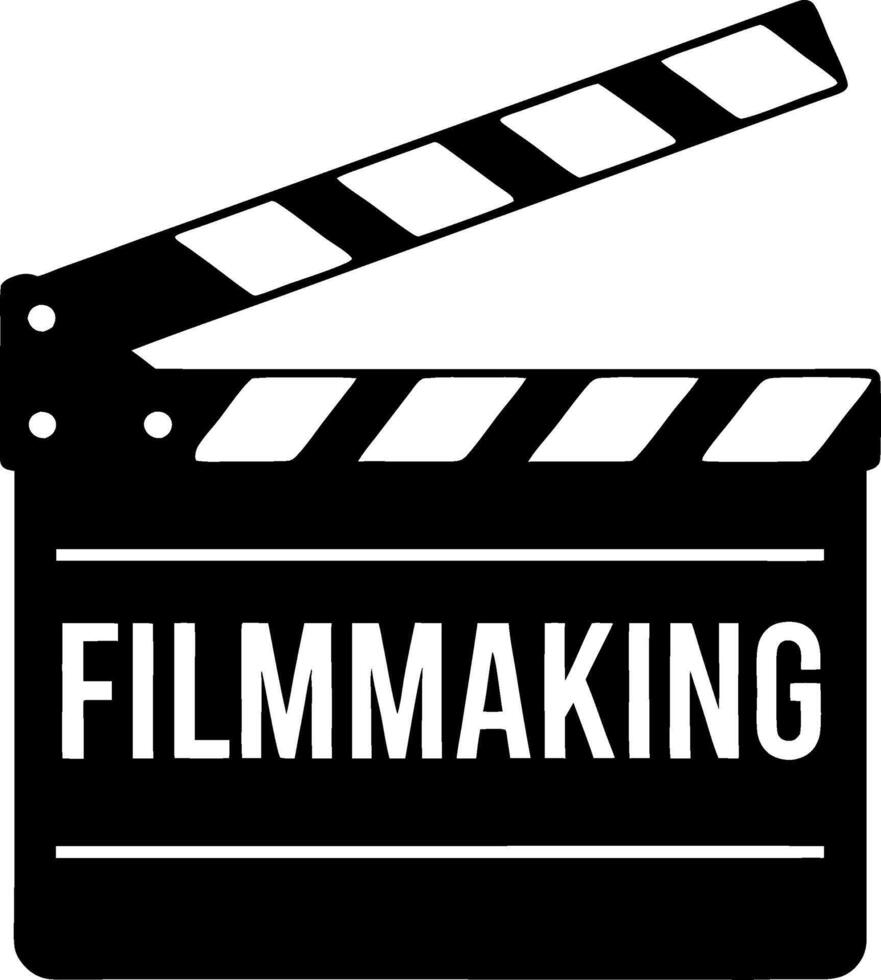 Filmmaking Clapperboard Illustration for Creative Projects vector