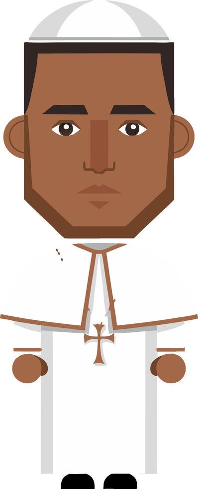 Illustration of Priest in Religious Attire for Church Design and Education vector