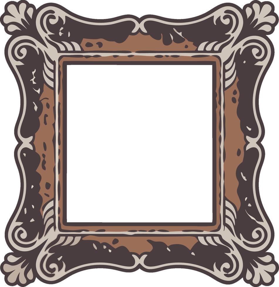 Ornate Vintage Decorative Frame Design Illustration vector