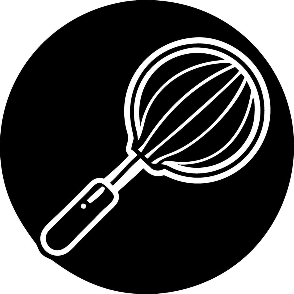 Kitchen Whisk Outline Art for Culinary Design and Cooking Projects vector