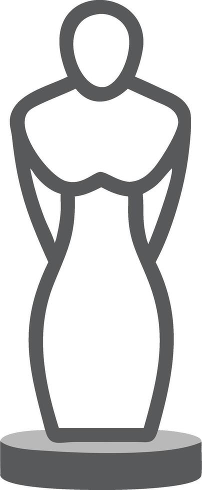 Minimalist Female Figure Award for Graphic Design Projects vector