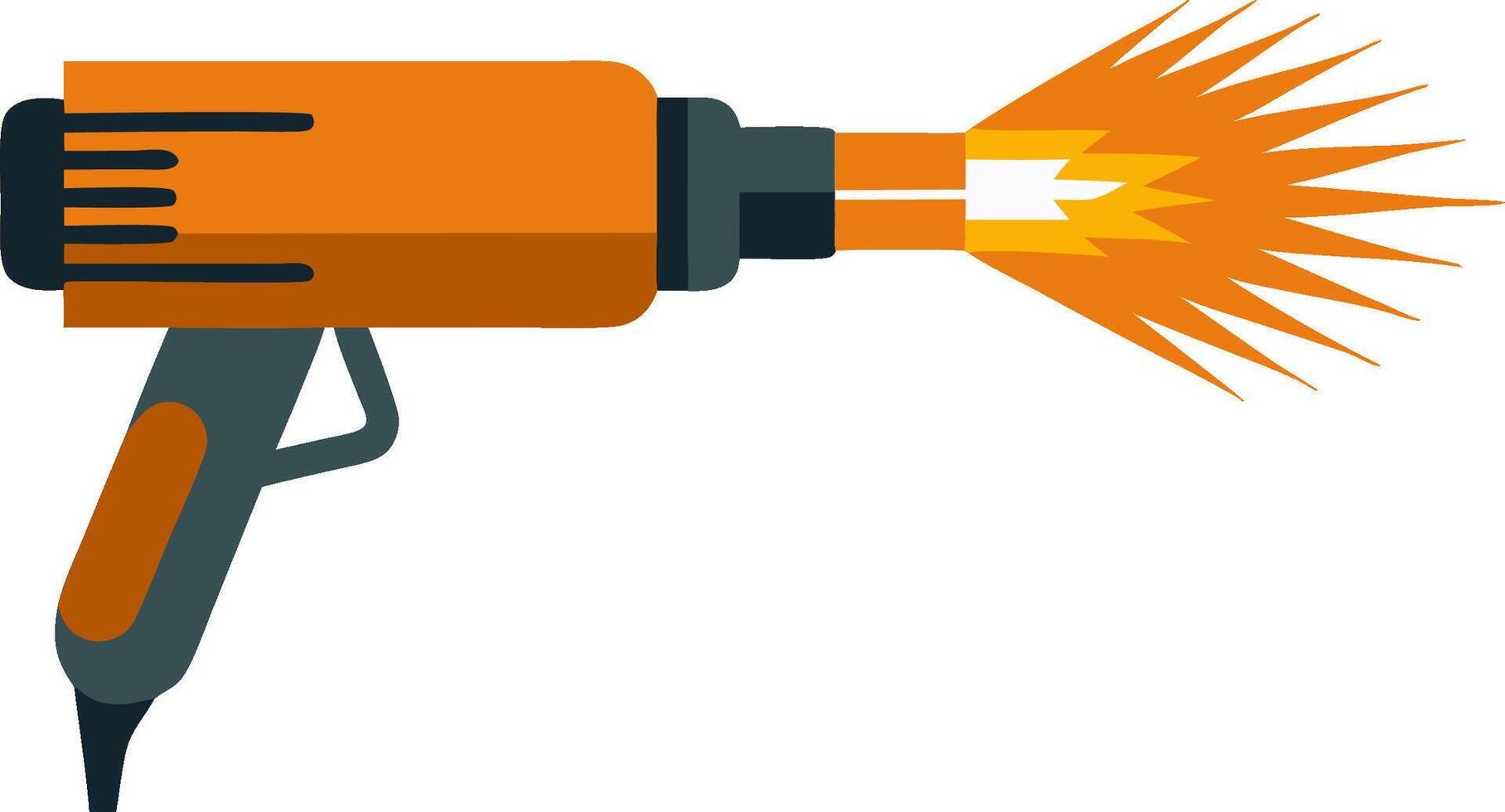 Colorful of Industrial Heat Gun Illustration for Construction and Design Use vector