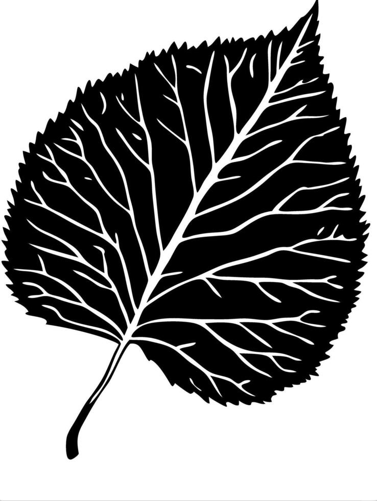 Detailed Leaf Silhouette for Nature Inspired Design Projects vector