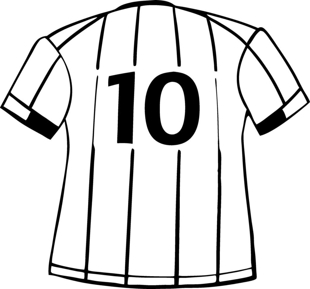 Illustrationic Number 10 Soccer Jersey Design vector