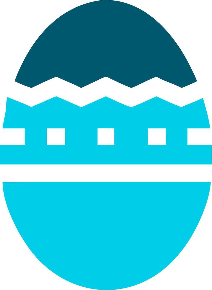 Colorful Geometric Easter Egg Illustration for Craft and Design Projects vector