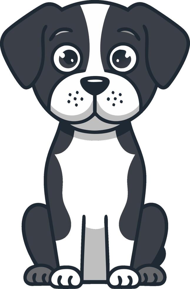 Cute Cartoon Puppy Illustration for Kids and Pet-Themed Designs vector