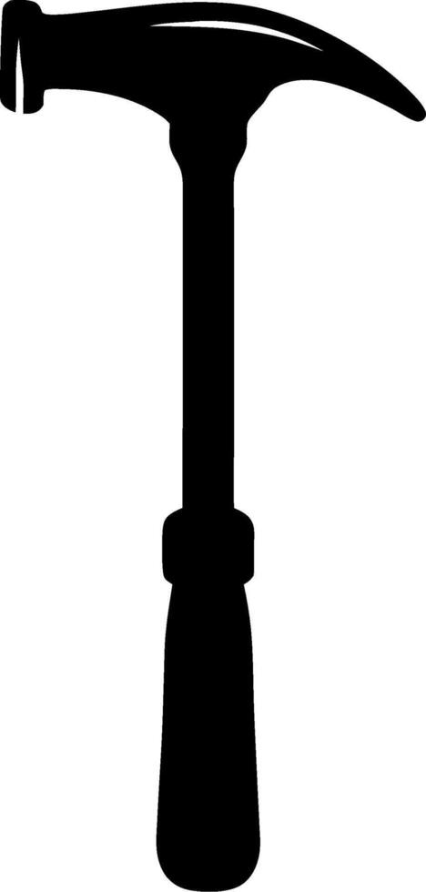 Hammer Silhouette for Construction and DIY Projects vector