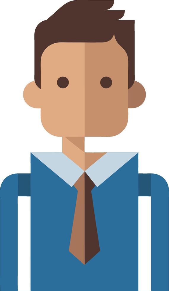 Professional Businessman Avatar Illustration for Digital Design and Branding vector