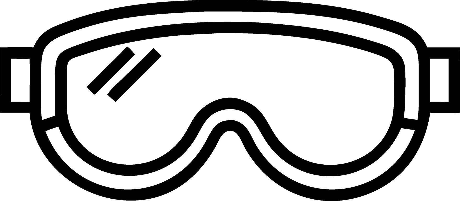 Protective Safety Goggles for Industrial and Sports Use vector