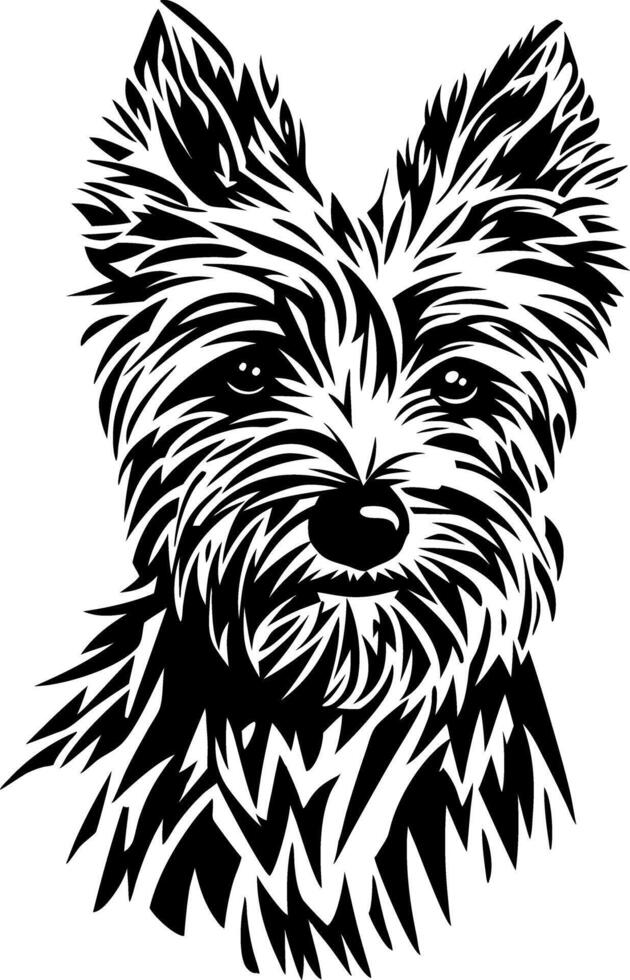 West Highland Terrier Stylized Art for Tattoo and Design Projects vector