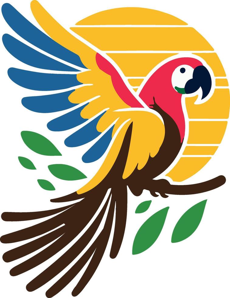 Vibrant Parrot Vectors Art for Creative Projects