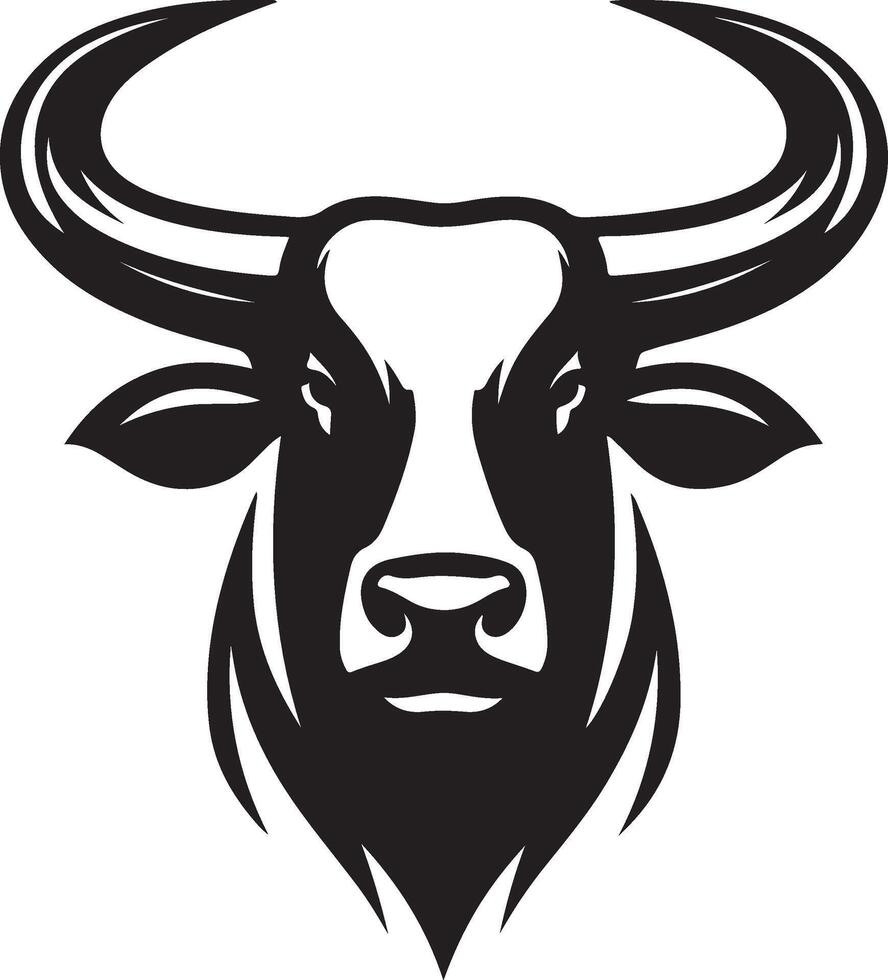 Bold Ox Head Vectors Art for Modern Designs