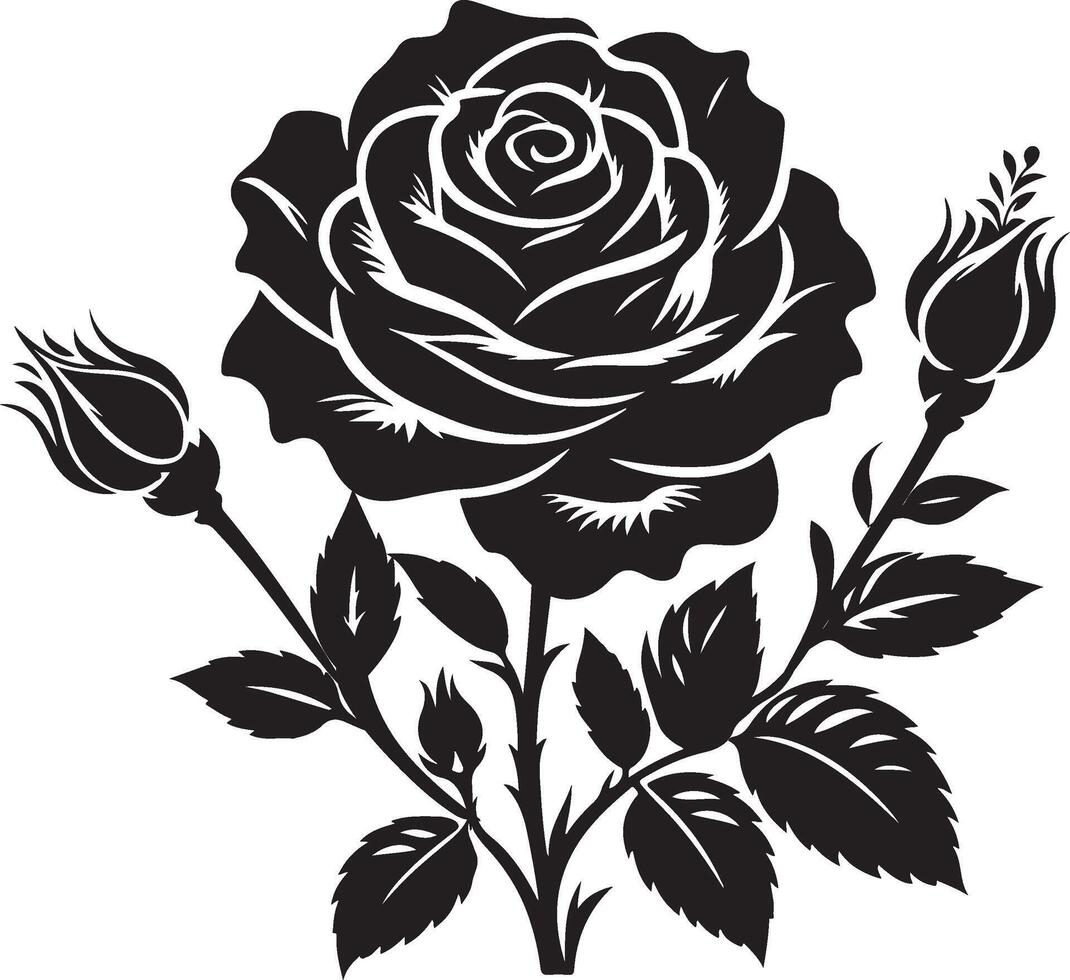 Elegant Rose Vectors Art for Romantic Designs