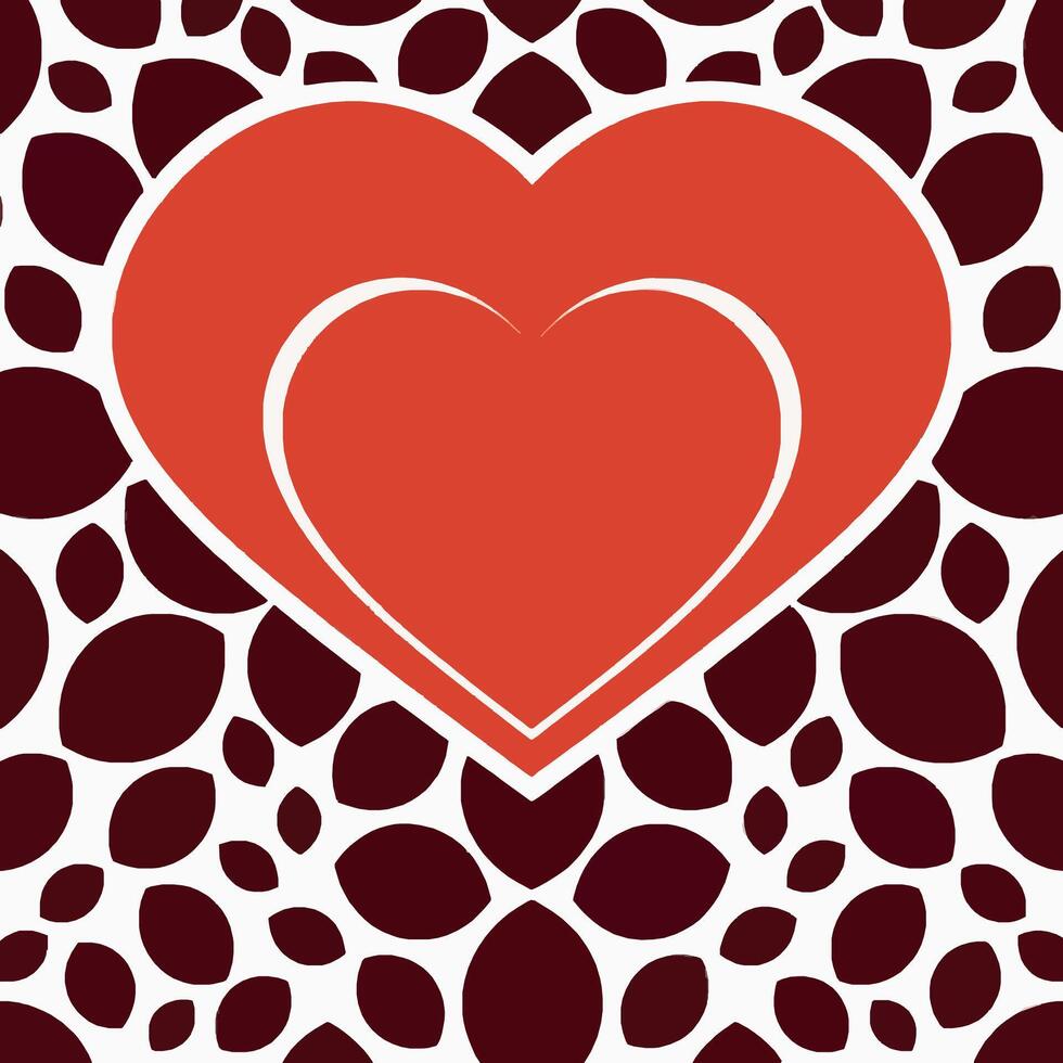 Vibrant Heart Pattern Design Celebrating Love and Connection vector