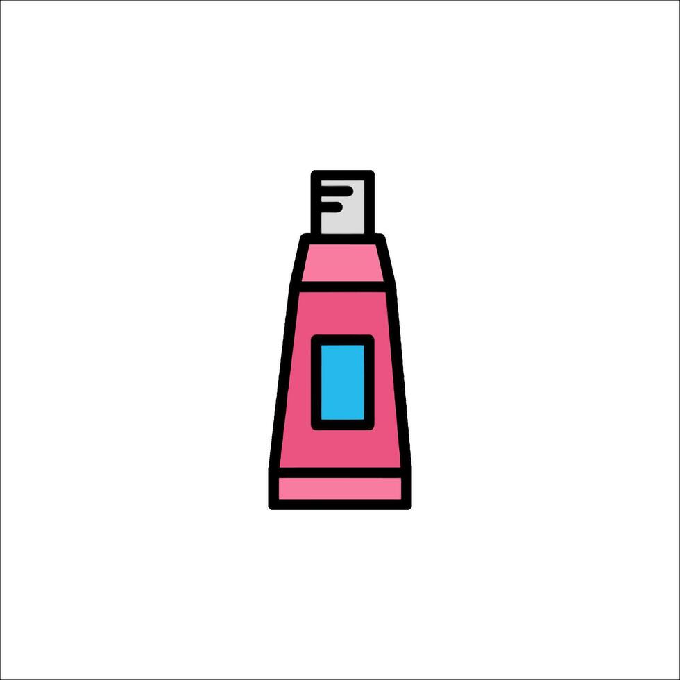 A tube of toothpaste on a white background vector