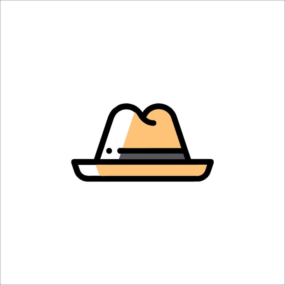 A hat icon on a white background vector