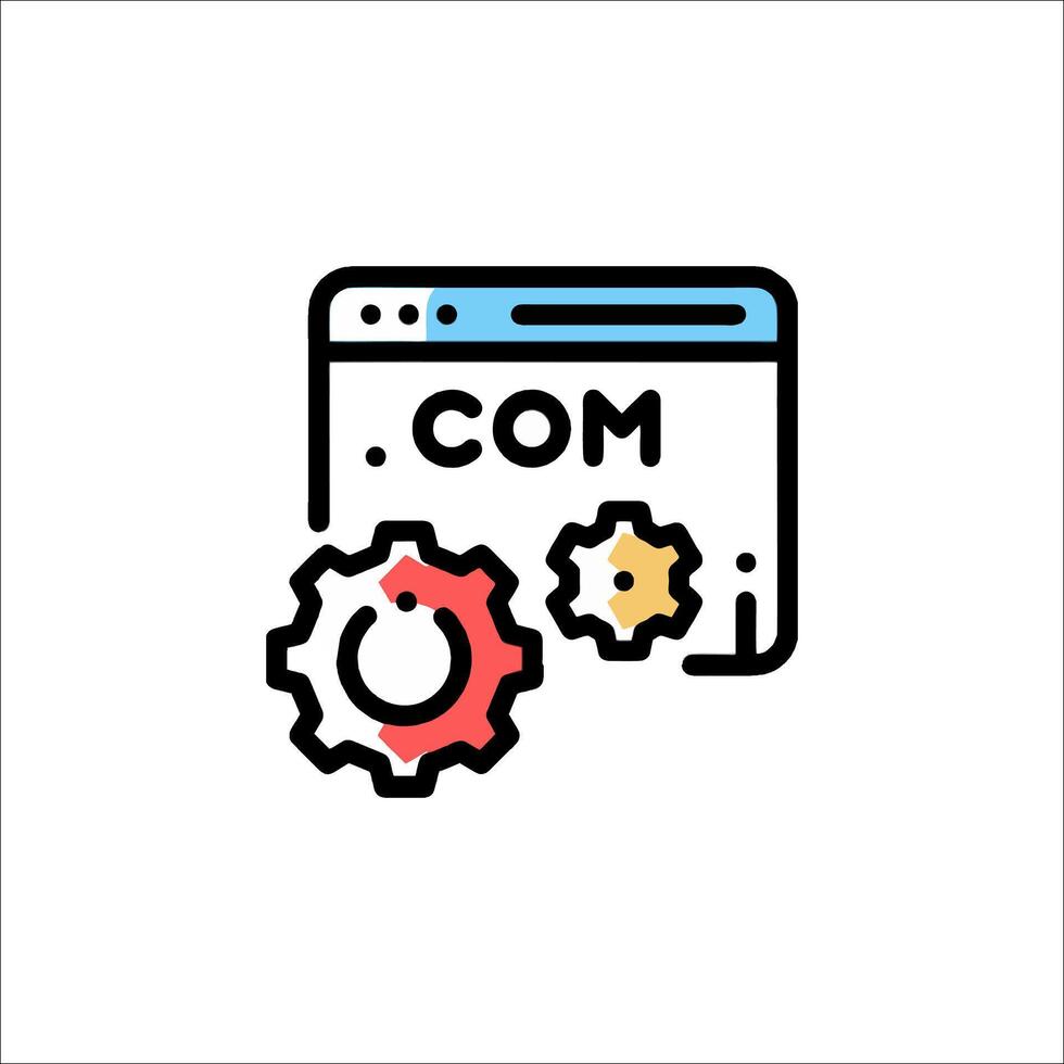 Com web design icon illustration vector