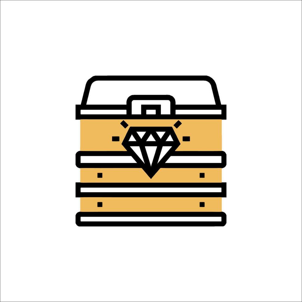 A diamond box icon on a white background vector