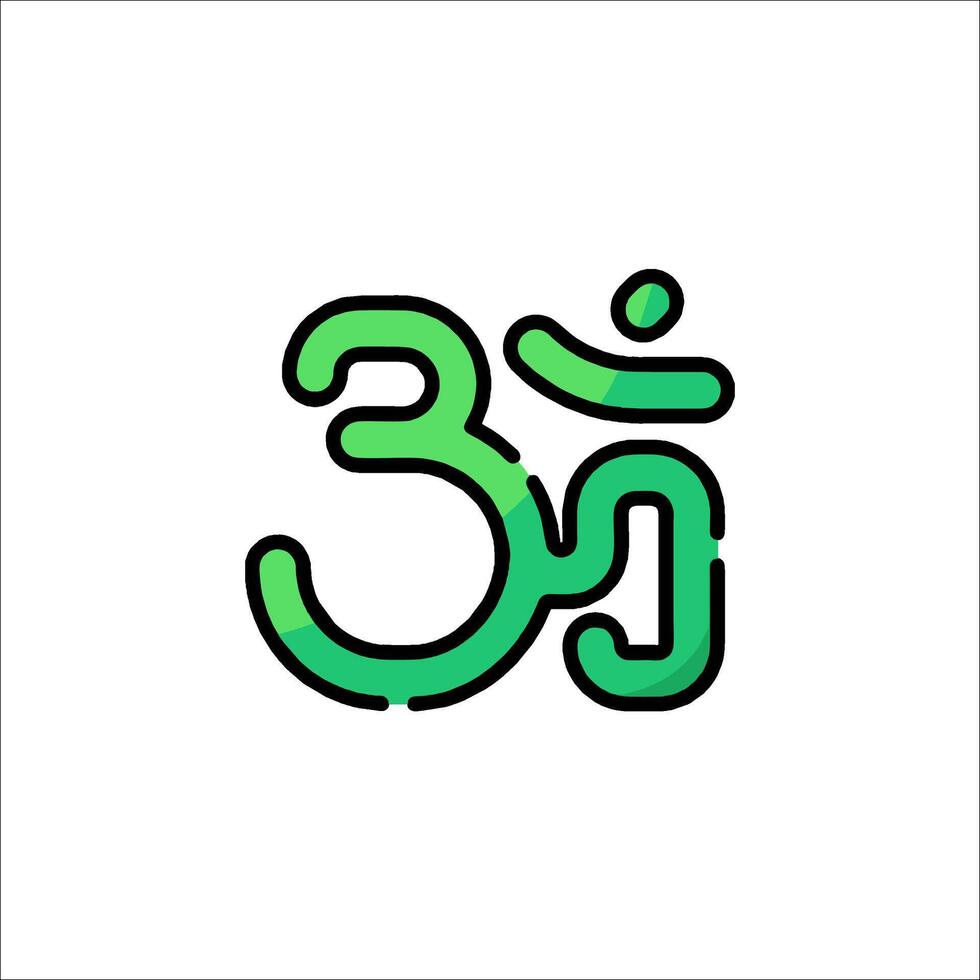 Om logo design vector