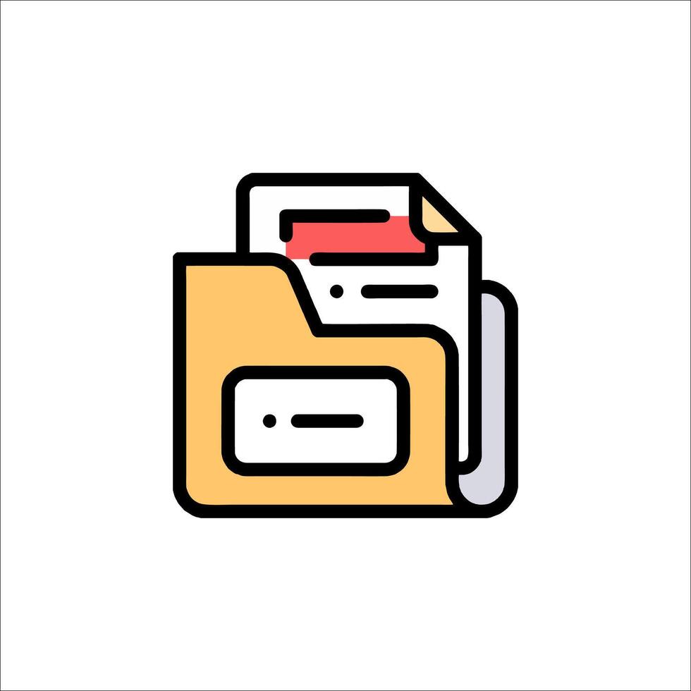 A folder icon with a folder inside vector