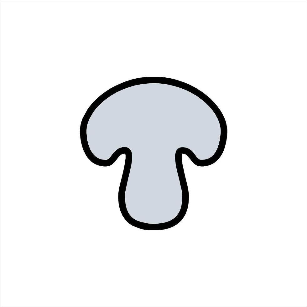 A mushroom icon on a white background vector