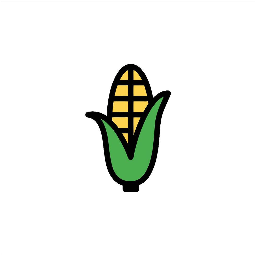 Corn icon on white background vector