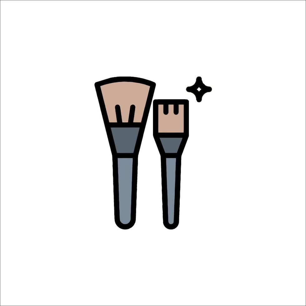 Brush icon illustration vector