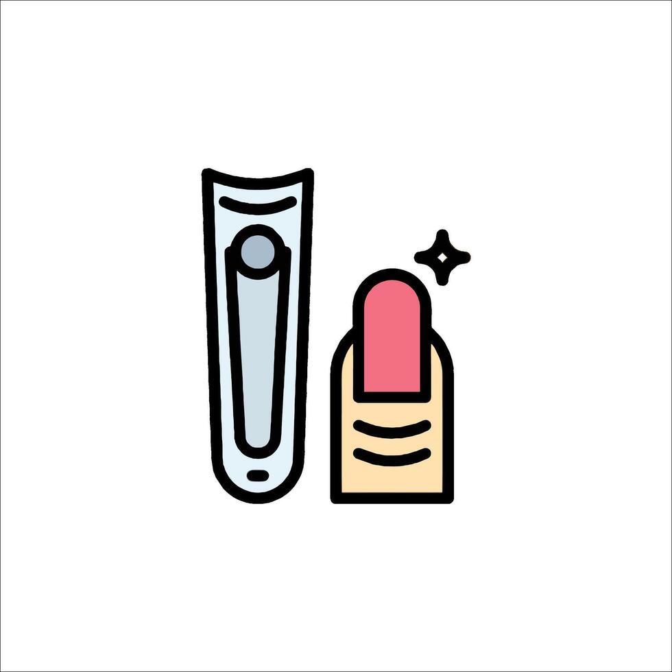 Lipstick and tube icon illustration vector