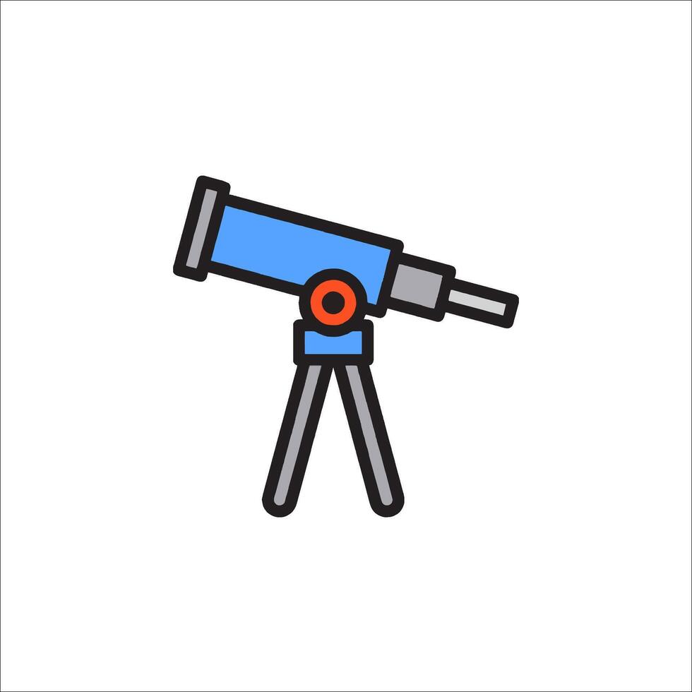 A telescope icon on a white background vector