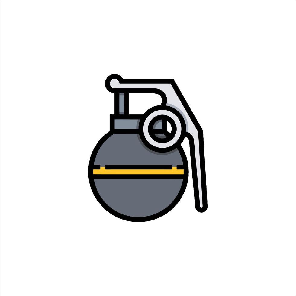 A bomb icon on a white background vector