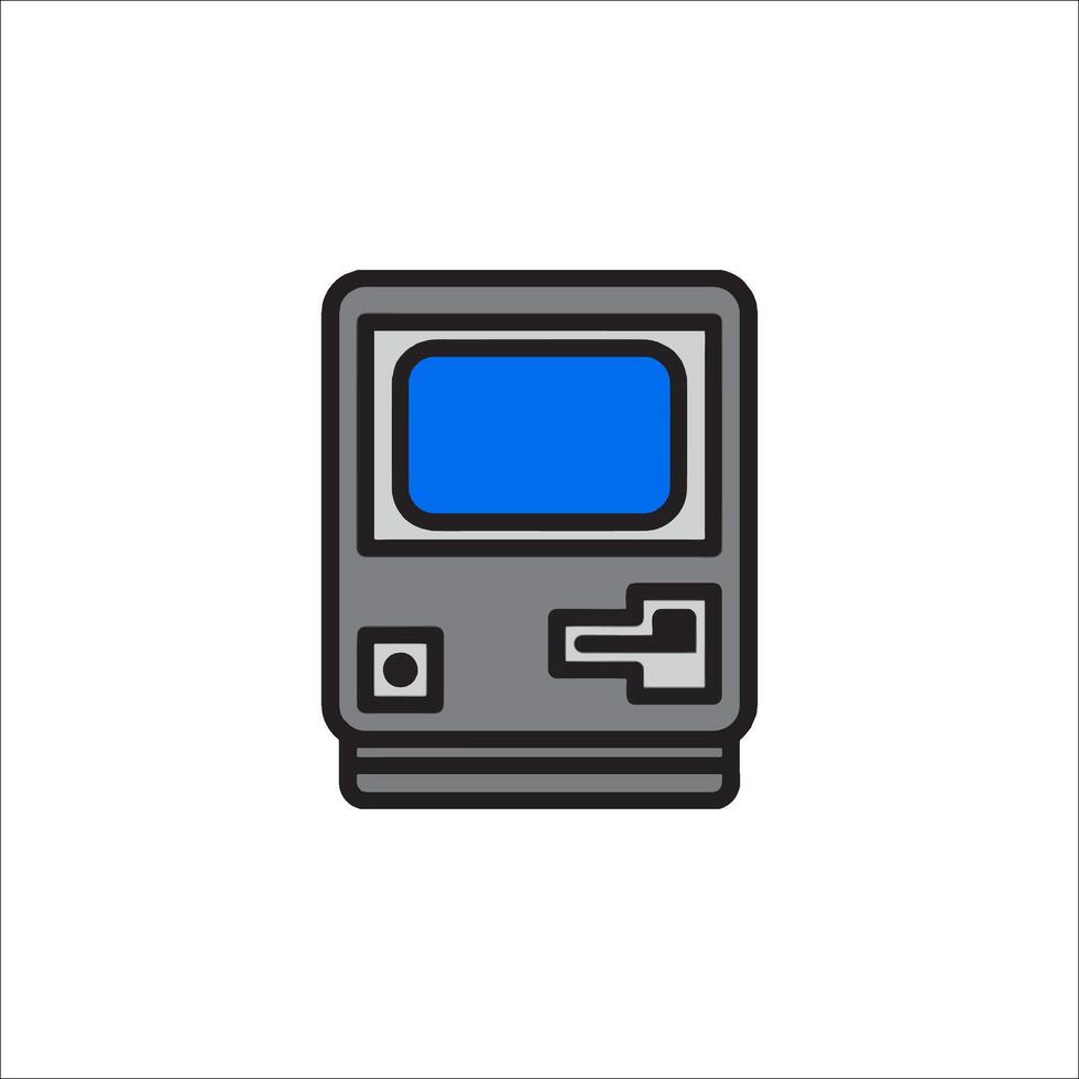 An atm machine icon on a white background vector