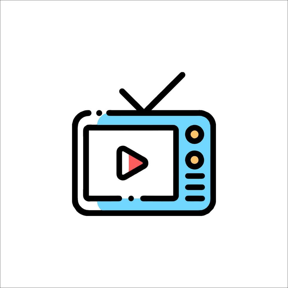 Tv icon illustration vector