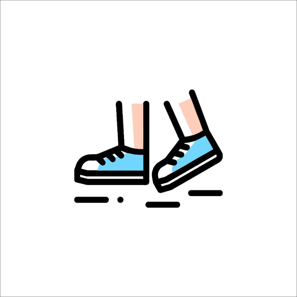 Shoes icon, illustration vector