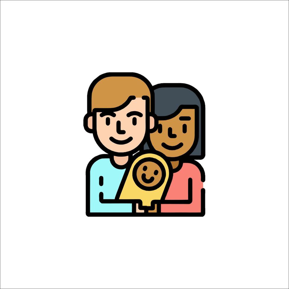 Family icon illustration vector