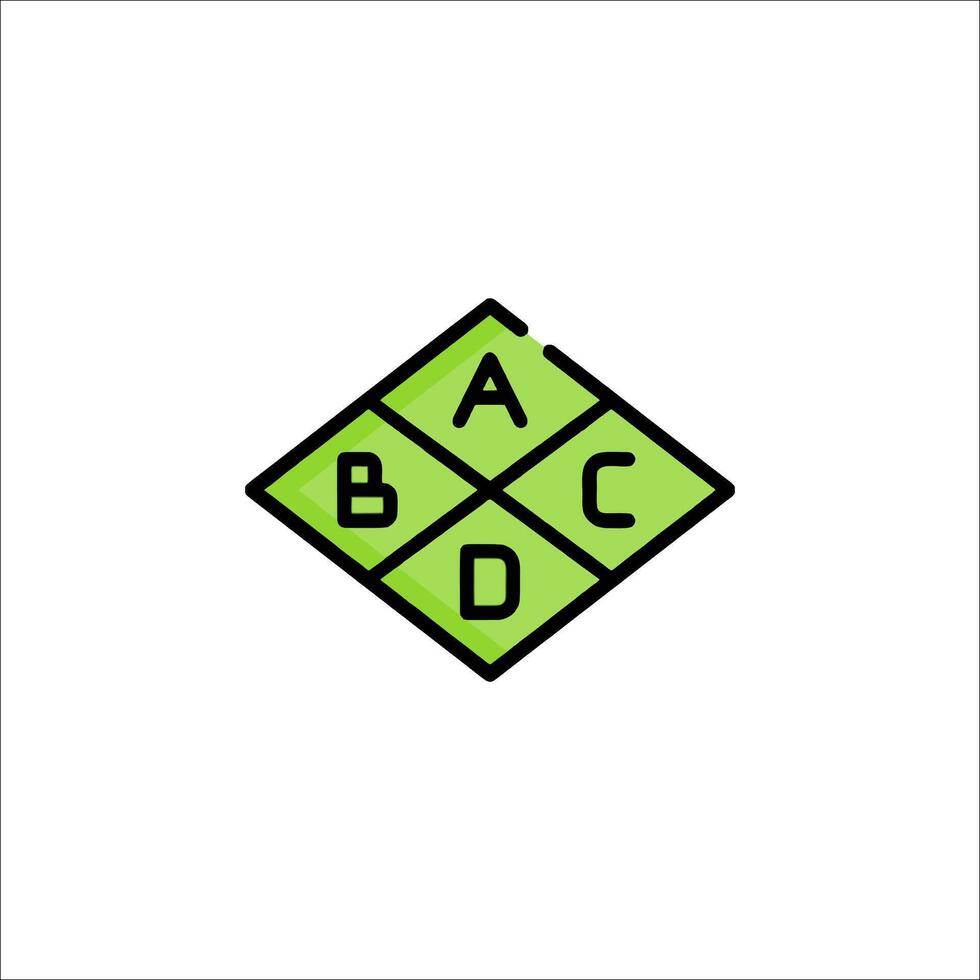 A logo for abc, a company that makes a variety of products vector