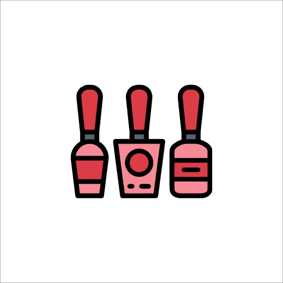 Nail polish icon illustration vector