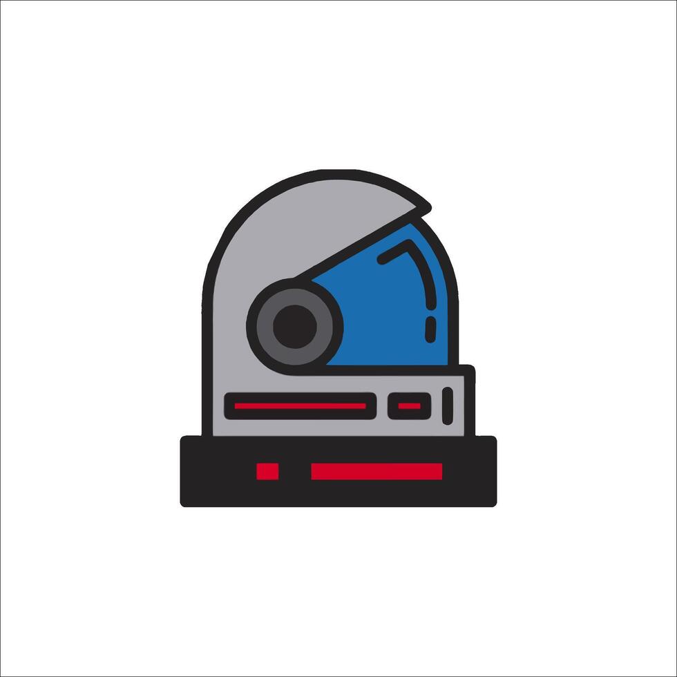 A robot head icon on a white background vector