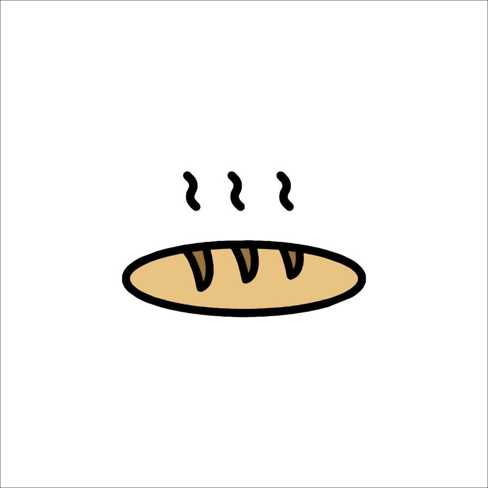 Bread icon illustration vector
